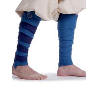 HEMAD Lot de bandages médiévaux en coton solide avec fibules Modèle : Balder, bleu roi, taille unique