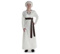 HEMAD Meliur Sous-robe médiévale en pur coton, modèle : Meliur, beige, XXL-3XL