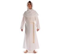 HEMAD Robe de Moine à Capuche séparée - Coton - Bleu, Rouge, Noir, Marron - S/M - XXL/XXXL