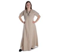 HEMAD Robe médiévale Hrist en coton, couleurs chanvre, bleu, rouge, vert clair, beige S/M, L/XL, XXL/XXXL, Couleur chanvre, L-XL