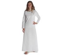 HEMAD Sous-robe médiévale en coton pur Modèle : Meliur, Blanc., S-M