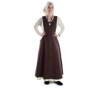 HEMAD sur-Robe médiévale Longue Simple pour Femme - 100% Coton