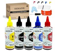 HEMAINK Lot de 5 bouteilles d'encre et de recharge d'encre compatibles avec Canon PGI-280 CLI-281 PGI-280XXL CLI-281XXL pour imprimante Pixma TS6220 TR8520 TS9520 TS6120 TR7520 TS9521C TS6320 TS702