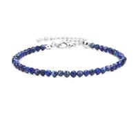 Hemasa Bracelet de perles en pierre naturelle, spinelle et obsidienne avec breloque tête de chat dorée, taille universelle, Universal, Métal, Agate
