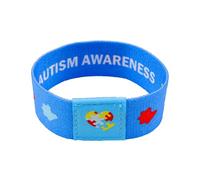 Hemasa Bracelet puzzle de sensibilisation à l'autisme pour homme et femme Bracelet de sport élastique, Stretch, Métal, Agate
