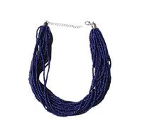 Hemasa Collier de petites perles fait à la main pour fille/femme, Medium, Cristal, Agate