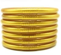 Hemasa Lot de 7 bracelets bouddhistes mantra thaïlandais en gelée, 65MM, Métal, Agate