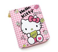Hemasa Portefeuille Hello Kitty pour femmes/Petit porte-monnaie court à fermeture éclair pour filles/étudiantes, Couleur 3, 13cm