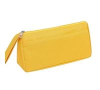 Hemasa Trousse à crayons de grande capacité - Portable - Oxford - Double couche - Pour enfants, jaune, Forme carrée