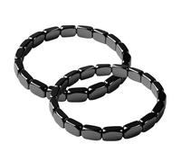 Hématite Bracelet, 2PCS Naturelle Bracelet Hématite Pour Homme, Reprendre Confiance Soi Hommes Hématites Pierres Bracelets, Restauration Énergie Confortable Hématites Bracelets, Pour Homme Cadeau
