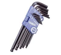 HemBorta® Clés Allen Longues Jeu en Pouces avec 13 Clés Hexagonales 3/64" à 3/8 Pouce Impériales Clés Males Six Pans avec à Tête Sphérique