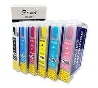 HEMEI@ - Ensemble de 4 cartouches vides rechargeables T079, compatibles avec les imprimantes Stylus Photo PX730WD PX800FW PX810FW PX820FWD PX830FWD Artisan 1430, encre 79