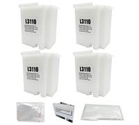 HEMEINY Lot de 2 réservoirs d'encre à déchets L3110 compatibles avec EcoTank ET-2810 ET-2812 ET-2814 ET-2803 ET-2710 ET-2712 ET-2714 ET-2715 ET-2720 ET-2726 - Boîte d'entretien avec éponge (2)