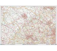 Hemel Hempstead HP Carte murale à code postal Papier