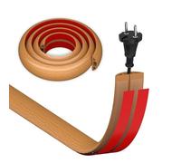 HEMENTEC Passage de Cable au Sol adhésif Goulotte Passe, Petit Canal de Câble Flexible, Protege Cable Sol, Cache Cable Sol Bois pour la Management Bureau de Sol, Prévention des Risques de Trébuchement