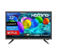 HEMING TV Connectée 21,5"" (55 cm) Android Smart TV - WiFi + Bluetooth - 12V/24V/220V - Camping-Car, Bateau, Poids Lourd, Cuisine