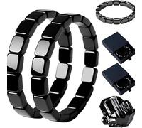 Hemios Bracelet en hématite - Inspiré par les généraux romains et les guerriers vikings, le port quotidien relie le champ d'énergie pour stimuler naturellement le métabolisme, restaurer la confiance