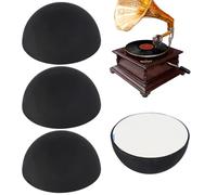Hémisphère Bumper - Silicone 2 x 2 x 1 cm | Coussin d'isolation acoustique | Pointes de haut-parleur autocollantes 4 en 1 | Accessoires audio anti-vibrations pour haut-parleurs Hi-Fi platines et
