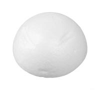Hémisphère en mousse pour projets d'artisanat et modélisme, boule ronde vierge en mousse pour décoration de bricolage et activités éducatives (8 cm)