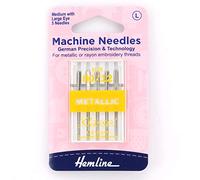 Hemline Aiguilles pour machine à coudre pour fils métalliques 80/12 (moyenne)