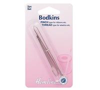 Hemline Passe-lacets Bodkins 2 pièces Argent