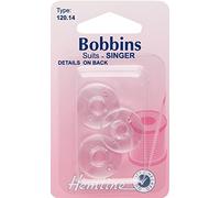 Hemline Canettes en plastique pour machine à coudre Singer 66K