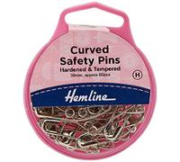 Hemline Curved Safety Pins 38mm, PK of 60 by Hemline