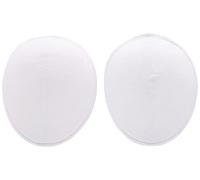Hemline Épaulettes raglan - Mousse épaisse recouverte de coton, amovibles ou cousues, parfaites pour les vêtements tombants ou raglan - Lisse et forme pour un ajustement parfait, blanc, Large 18x16cm