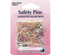 Hemline Épingles à nourrice assorties Value Pack Argenté/doré