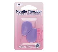 Hemline H234 | Poignée en plastique à la main et machine à coudre Lot de 2 enfile-aiguilles