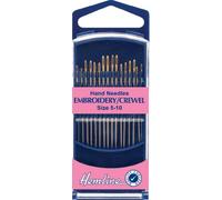 Hemline H280G.510 Lot de 16 aiguilles à broderie/à coudre à la main Taille 5-10