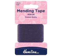 Hemline H698/Nvy | Facile et Rapide Réparation Marine Ruban thermocollant pour Vêtements | 38 mm x 100 cm