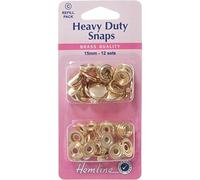 Hemline Heavy Duty Métal SE fixe 15 mm recharge Lot Doré