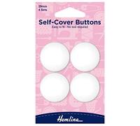 Boutons auto couvrant nylon 29 mm à recouvrir vêtements couture mercerie BLANC G