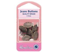 Hemline - Hemline - Boutons de Jeans 16mm - Bronze - Set de 6