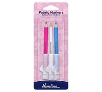 Hemline - Hemline - Crayons marqueurs à tissu de couturière - avec brosse - Set de 3