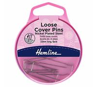 Hemline – Épingles de recouvrement – 30 mm – Pack de 6 – Boîte à clapet