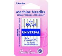 Hemline Lot d'aiguilles universelles pour machine à coudre taille Medium/Heavy - 90/14