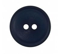 Hemline Lot de 5 boutons ronds en plastique Bleu marine 21 mm