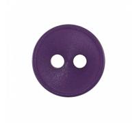 Hemline Lot de 8 boutons ronds en plastique Violet 12 mm