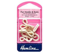 Hemline Manteau de fourrure avec crochet et œillet H402.BE 3 Beige