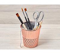 Hemline Organisateur dé à coudre - Or rose - Porte-stylos et crayons