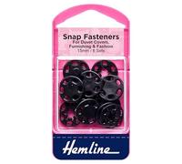 Hemline Plastique Boutons Pression De Fermeture À Coudre Toutes Couleurs & Tailles - Noir