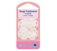 Hemline Plastique Boutons Pression De Fermeture À Coudre Toutes Couleurs & Tailles - Transparent