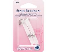 Hemline Sangle d'épaule avec épingle à nourrice Blanc