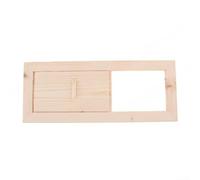 Hemlock Curseur de contrôle du flux d'air en bois compatible avec les ouvertures murales standard pour une utilisation fiable à long terme (1 pièce)