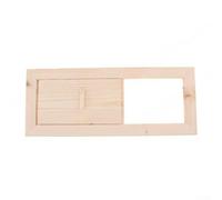 Hemlock Wood Sauna Ventilation Slider 34x13.5cm Easy Install | Untreated Hemlock Wood, Optimal Airflow Control, Heat Resistant, Natural Finish, Easy Installation For Home Saunas