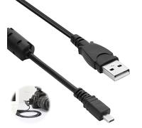 Hemlosk Câble de chargement mini USB compatible avec certains appareils photo numériques Fuji Finepix Nikon pour transfert d'images et certains modèles de chargement de batterie