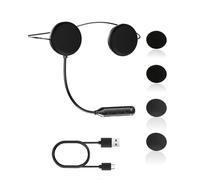 Hemlosk Oreillette Bluetooth pour Casque Moto, Casques Bluetooth Moto bt5.3, Autonomie de 16 Heures, Appel Mains Libre, Microphone de Contrôle D'appel, Fonction de Réduction du Bruit, pour Casque