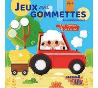 Les Animaux De La Ferme - Jeux Avec Gommettes Repositionnables